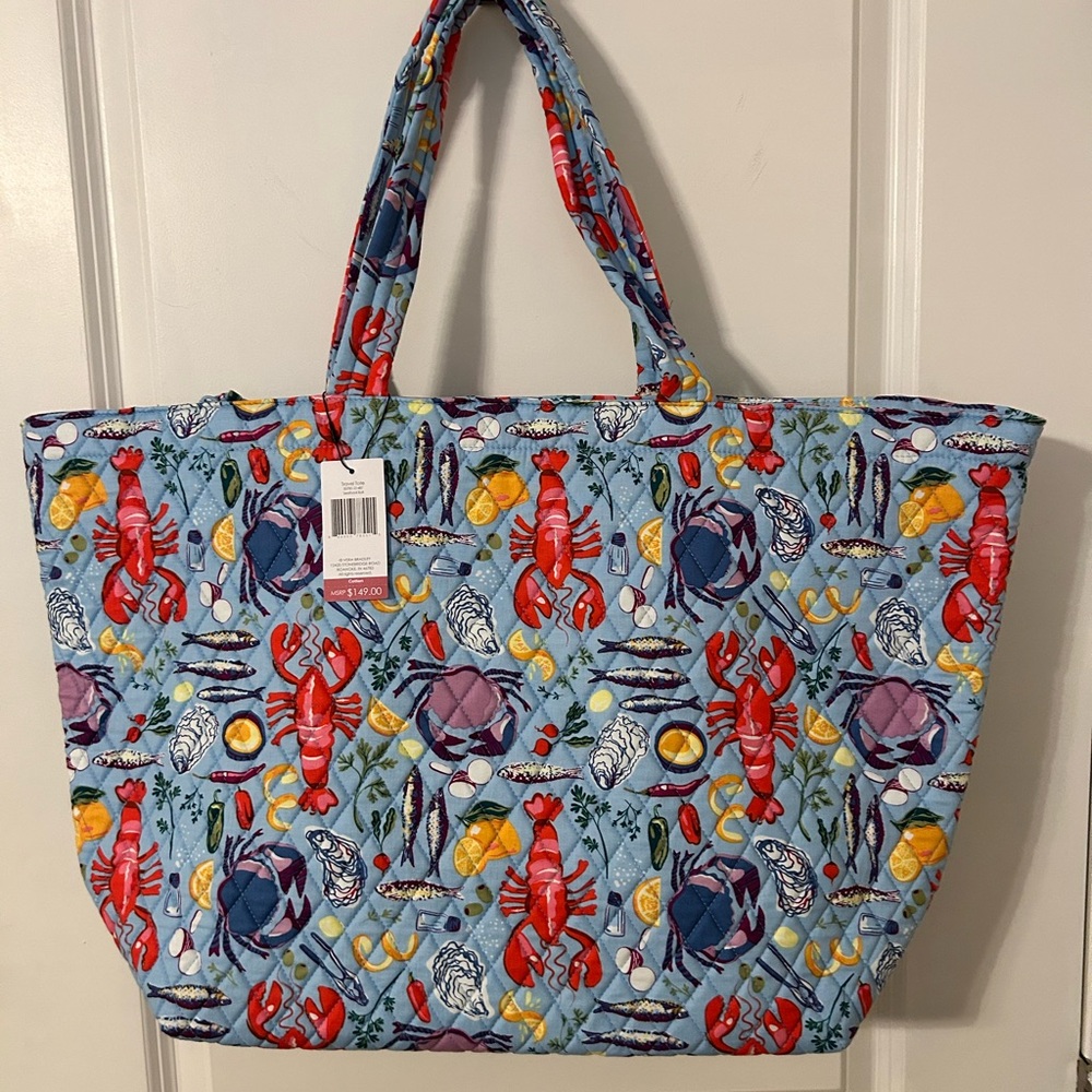 Vera Bradley “Seafood Boil” Large Tote Bag NWT